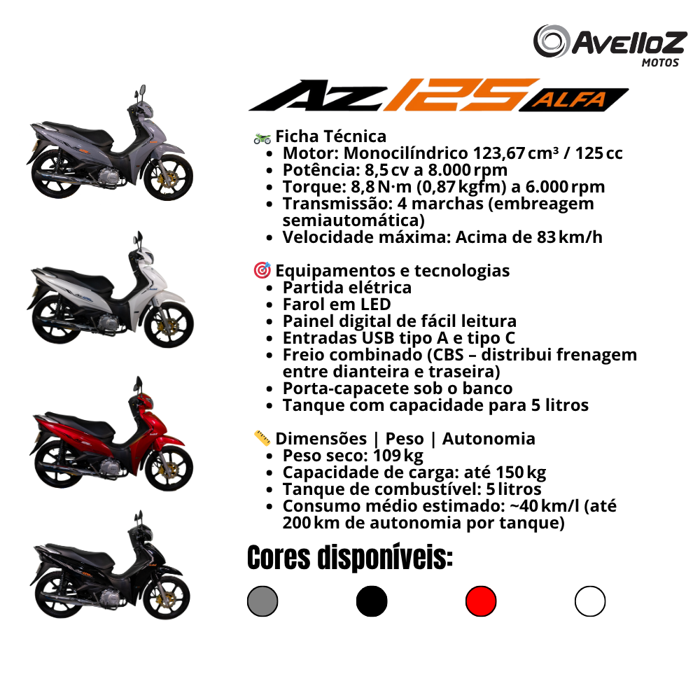 Avelloz AZ 125cc Alfa
